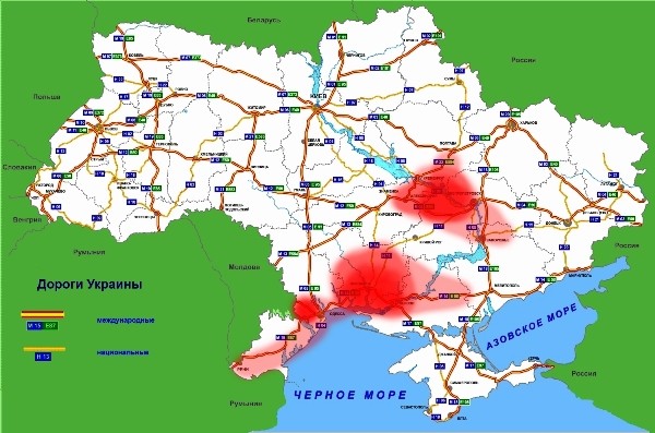Photo of Список закрытых дорог, карта 2014